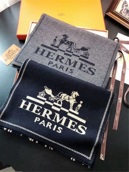 

Brand carf high grade luxury men 039 carve de igner autumn and winter 100 knitted wool carf carf 180 30cm no box