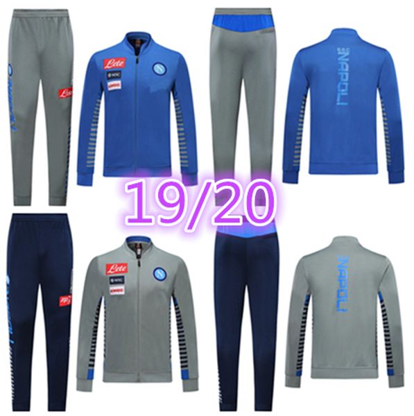 

19 20 мужчин napoli футбол костюм куртка 2019 2020 футбол обучение неаполь 19 20 костюм mertens insigne спортивный костюм chandal футбол, Black