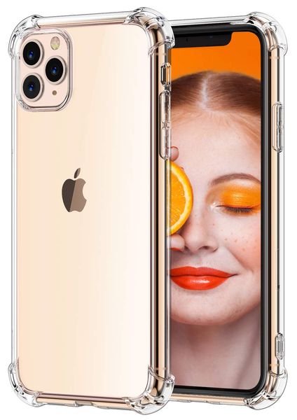 

Crystal Clear Тонкий амортизацией Soft TPU Чехлы для iPhone 11 про Xs Max ХГ 6 7 8 плюс галактика S10 E S