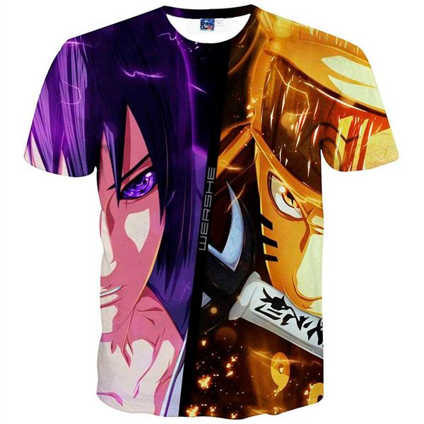 

naruto t shirt men anime clothes city character tshirt japan style space print t-shirt funny t shirts cool mens clothing 2019, White;black