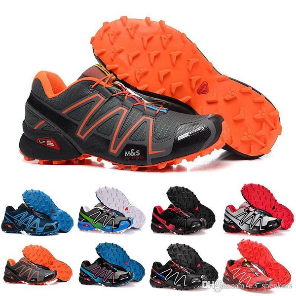 

Salomon Speed Cross 4 Salomo Speed Cross 4 CS Trail кроссовки мужские легкие кроссовки черный серебристый Speedcross III Zapatos водонепроницаемая спортивная обувь 7-11. 5