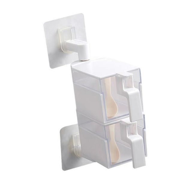 

вращающийся специй набор для специй, горшки с сервировки ложки - пищевой пластмассы