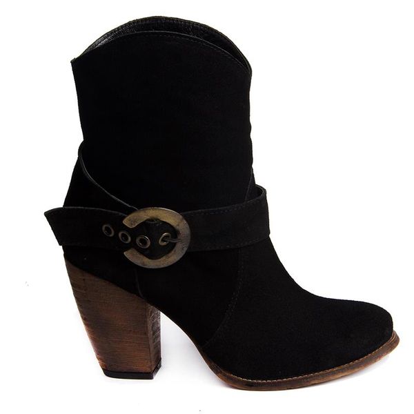 

saillakers-ladies leather boots, Black