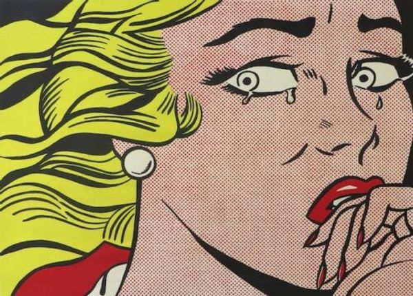 

roy lichtenstein oil painting on canvas pop art home decor crying girl handpainted &hd print wall art canvas pictures 191030