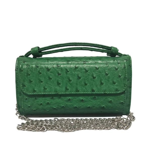 

мода real кожа коровы день сцепления одно плечо креста тела сумка страус шаблон из натуральной кожи цепи сцепления женские сумки