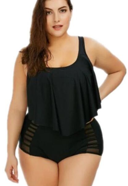 Top-Sport-Damen-Badebekleidung in Übergröße von Fatso mit hoher Taille und einteiligem Bikini, neueste große, extra große Code-Bikinis-Bikini-Sets