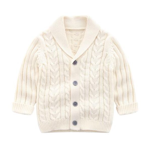 

3 colors baby kids clothing sweater cardigan with buttons turn down collar sweater solid color 100% cotton boutique girl spring fall sweater, Blue