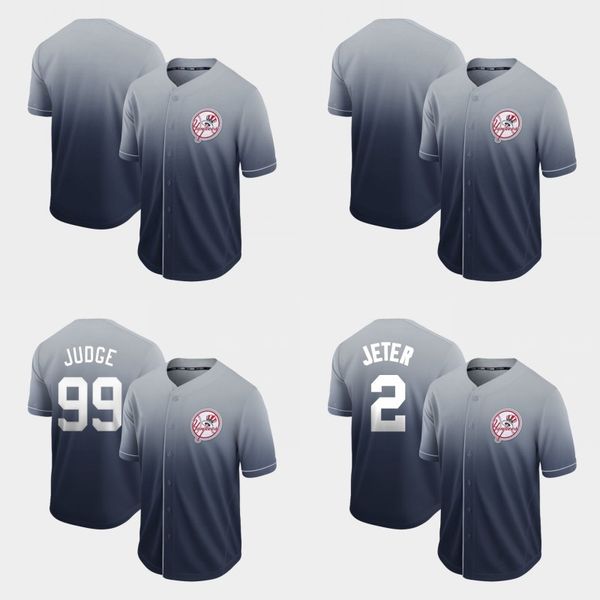 

Mens Fade New York 2 Derek Jeter 99 Aaron Judge 24 Gary Sanchez 25 Gleyber Torres 27 Giancarlo Stanton Yankees Baseball Jerseys