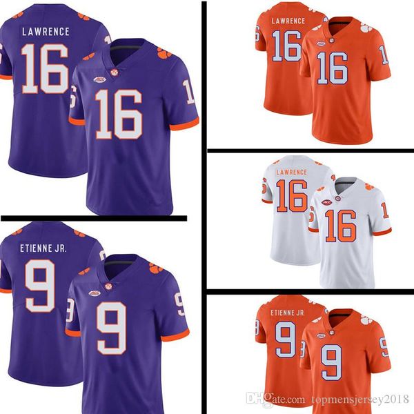 

ncaa 16 trevor lawrence clemson tigers college jersey 9 travis etienne jr. ohio state buckeyes 97 nick bosa 7 dwayne haskins jr 2020, Black