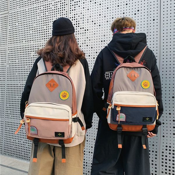 

открытый тренд мужская сумка компьютер досуг путешествия рюкзак студентов колледжа кожа большой емкости сумка