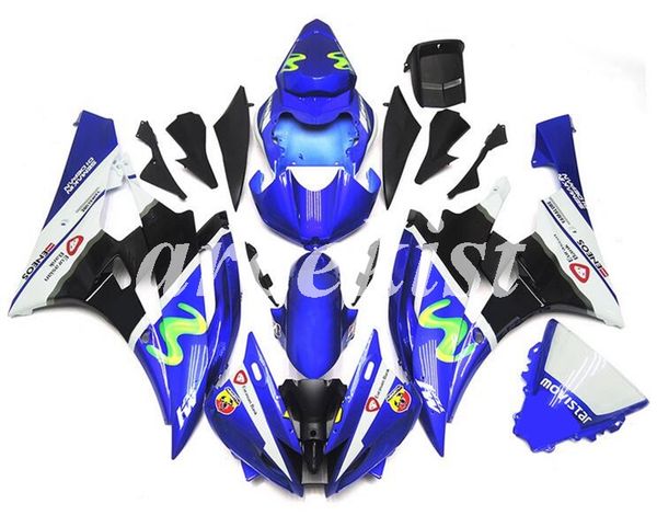 

new abs injection mold motorcycle fairings kits fit for yamaha yzf-r6 2006 2007 06 07 r6 blue green
