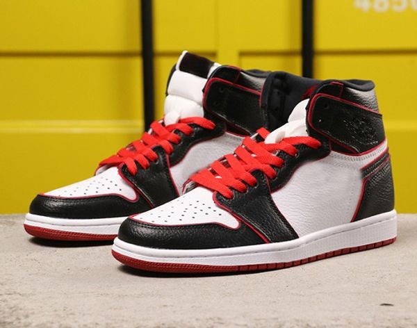 

1 high og wsmwnmtf retro man basketball shoes black university versity red outdoor sneakers 555088-062