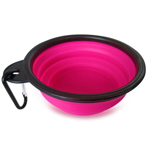 2019 Hot Portable Pet Dog Cat Silicone Collapsible Feeding Feed