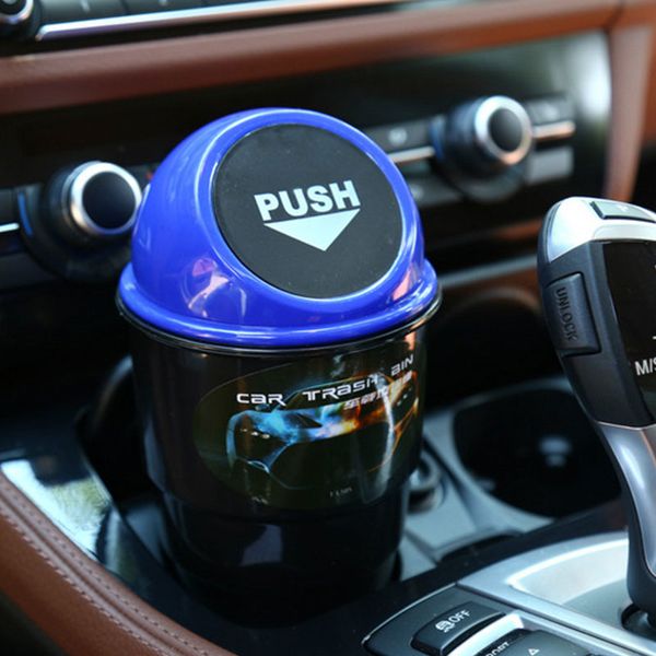 

vehemo self-slip flip detachable car trash can car can bin mini storage