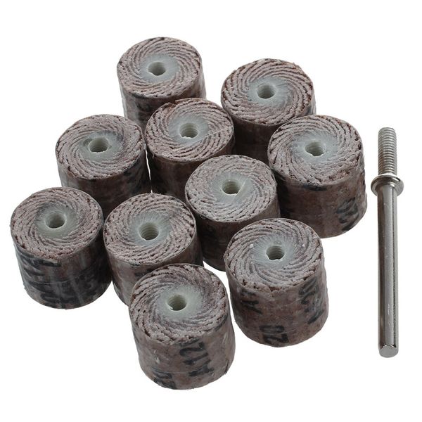 

12 x 14 x 3mm 120-grit brush grinding tool flap wheel (10 pieces