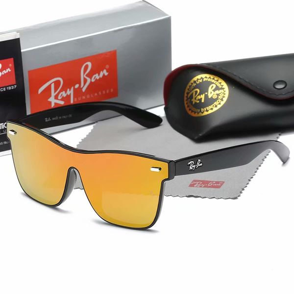 

авиатор rayban марка солнцезащитных очков 4440 женщины мужчины конструктор металлический каркас покрытие uv400 солнцезащитные очки с box cas, Black