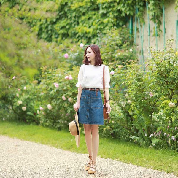 

french counter brand double layer mulberry white imported fabric ruffle short sleeve versatile temperament female