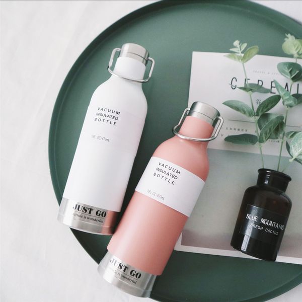 

portable stainless steel thermal water bottle vacuum flasks for water sport cycling camping bicycle bottle