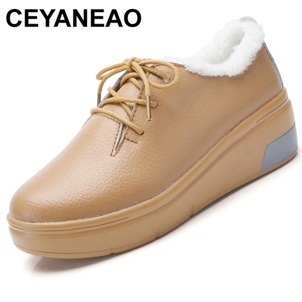 

ceyaneaowinternew женщины плоская платформа краткое мода хлопок шерсть обувь из натуральной кожи зашнуровать квартиры обувь для женщин shoes, Black