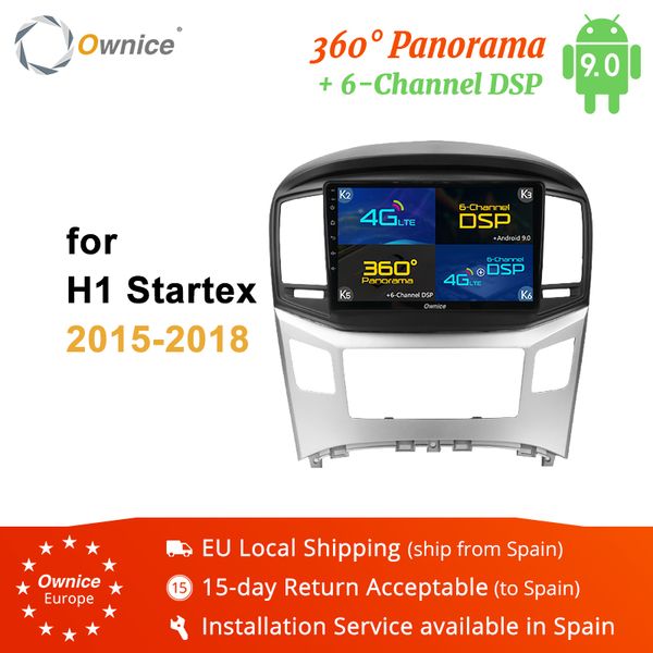 

ownice android 9.0 car radio navigation gps player for h1 2015 - 2019 k5 k6 360 panorama dsp 4g lte spdif optional car dvd