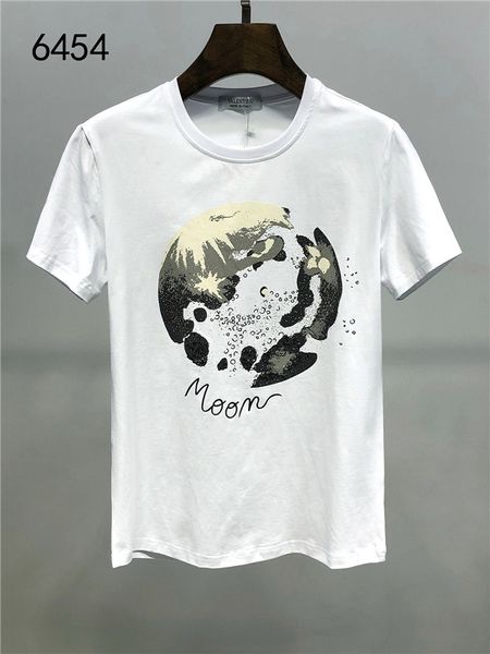 

2020new men's t-shirt short-sleeved cotton skull print t-shirt round neck slim t-shirt men's fashion pullover skateboard, White;black