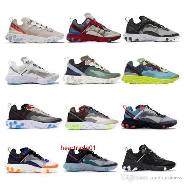 

element epic react 2019 87 undercover мужские кроссовки undercover green stripe black женская дизайнерская обувь спортивные кроссовки 5.5-11