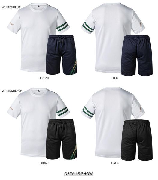 

mens designer tracksuits summer men's short sleeve two piece set casual suit sportswear brand short-sleeved shorts