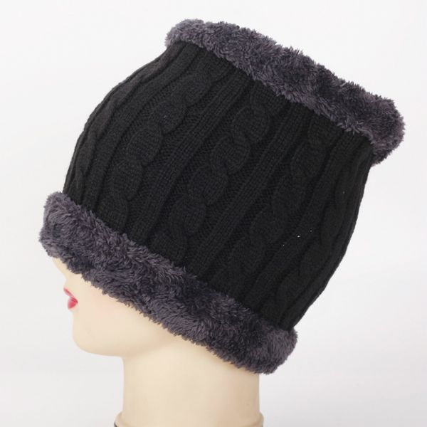 

winter knitted scarves windproof fleece lined thick collar outdoor sports riding skiing neck warmer women men loop scarf