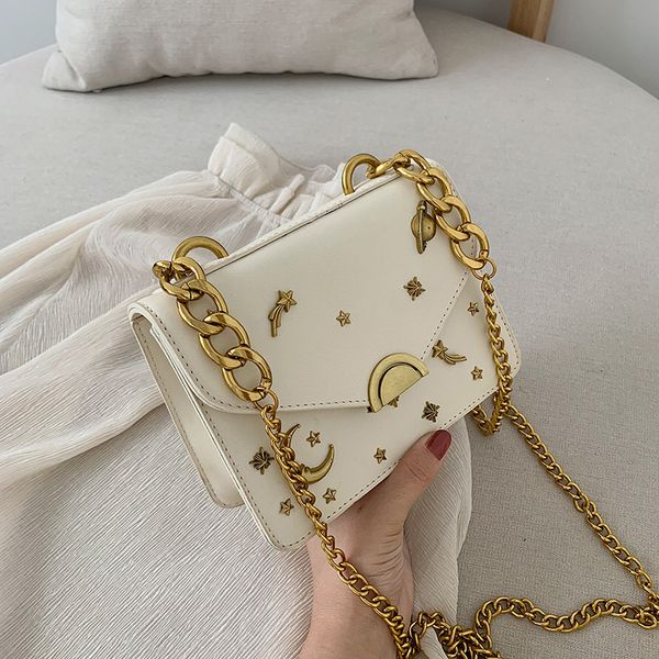 

женские сумки crossbody женщины 2019 качество кожа pu роскошные сумки конструктора sac a главный дамы цепи rivet плеча сумка