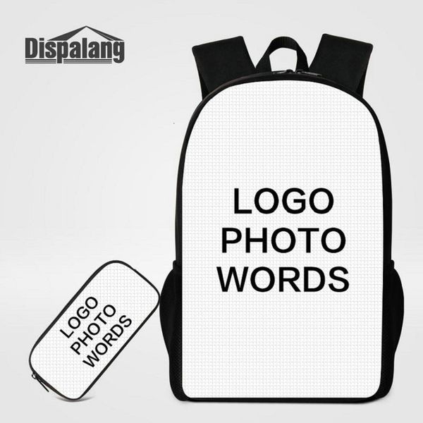 

2020 backpack customize your own design designer school backpack children personalized bookbags women men unique daily daypacks kids