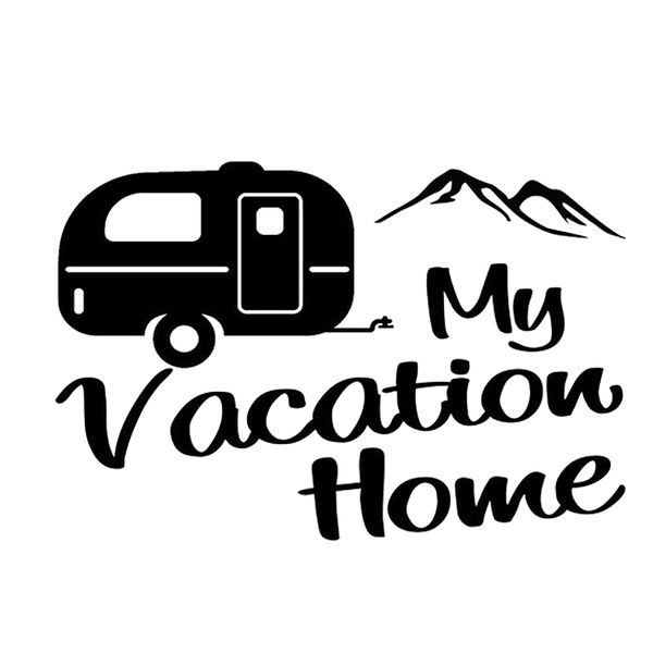 

15*10cm vacation home camper trailer decal sticker car accessories motorcycle helmet car styling car sticker