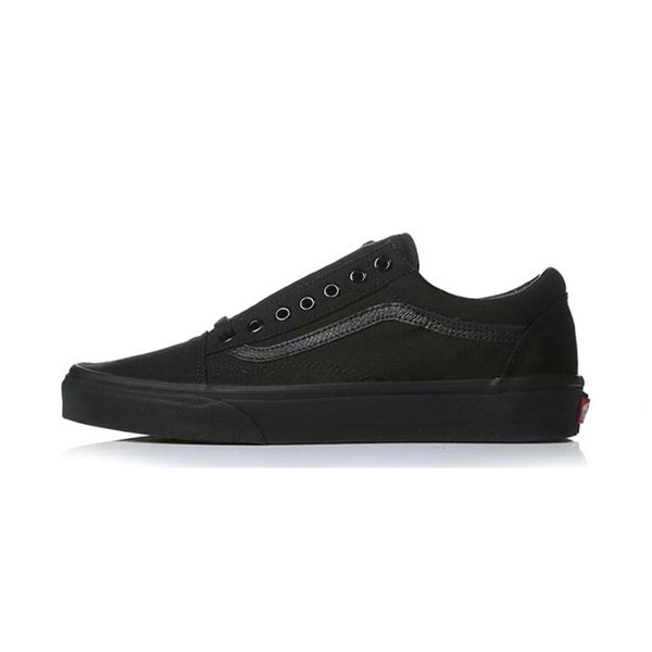 vans all black trainers
