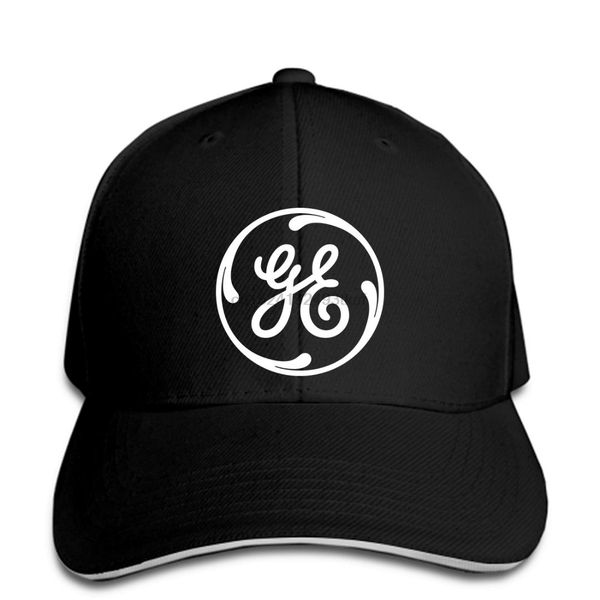 

baseball cap ge general electric logo black hat peaked cap, Blue;gray