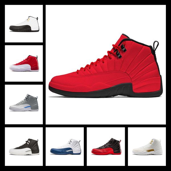 

2019 12s basketball shoes for men winterized gym red cny flu game gamma blue dark grey the master taxi mens sports sneakers