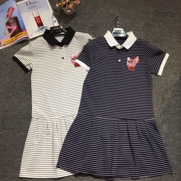 

Summer dre e women fa hion pleated kirt dre brand hort leeve lim lapel polo dre women clothe d g2