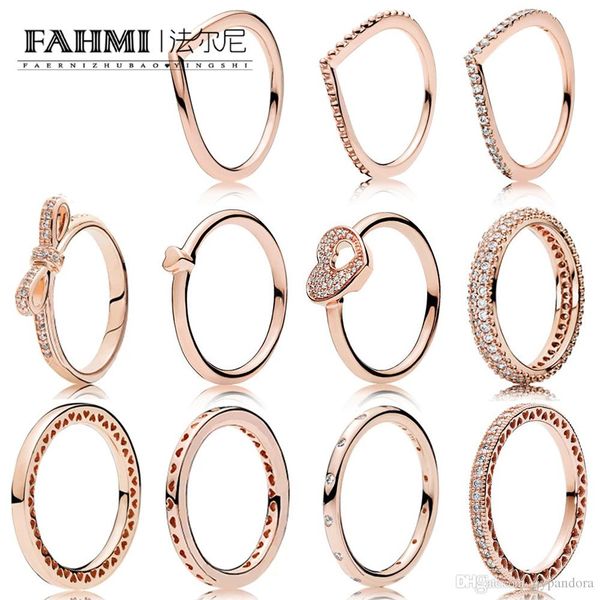 

fahmi 100%925 sterling silver glamour rose gold shiny heart shaped water drops bow puzzle heart shaped ring ladies jewelry ing, Slivery;golden
