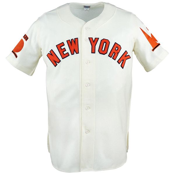 

New York World's Fair 1938 Home Jersey 100% Stitched Embroidery Logos Vintage Baseball Jerseys Custom Any Name Any Number Free Shipping