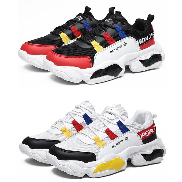 

ultral breath men platform sneakers triple black white leather suede mens flat outdoor sport trainer jogging walking casual shoe