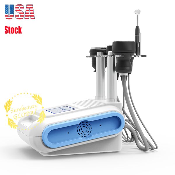 

40k cavitation for cellilute slimming machine 9 in 1 multi-polar rf 3mhz ultrasonic vacuum skin tightening beauty in salon, Black;white