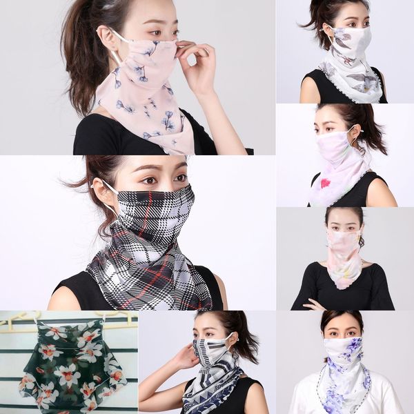 

le7ut shipping multiuse scarf face anti mask sun droplets outdoor tube bandanas headwear scarf face masks filter, Black
