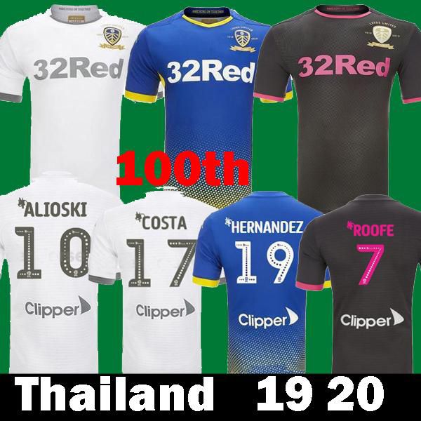 

Men kid leed united 2019 home away 3rd occer jer ey roofe bamford alio ki 100th centenary jer ey 2020 jan on football hirt, Black;yellow