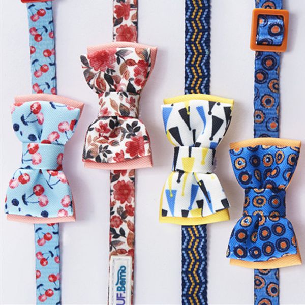 

1pc printed cat dog bow loverly bowknot ties for puppy dogs pet accessories headwear grooming decorative necklace for kitten