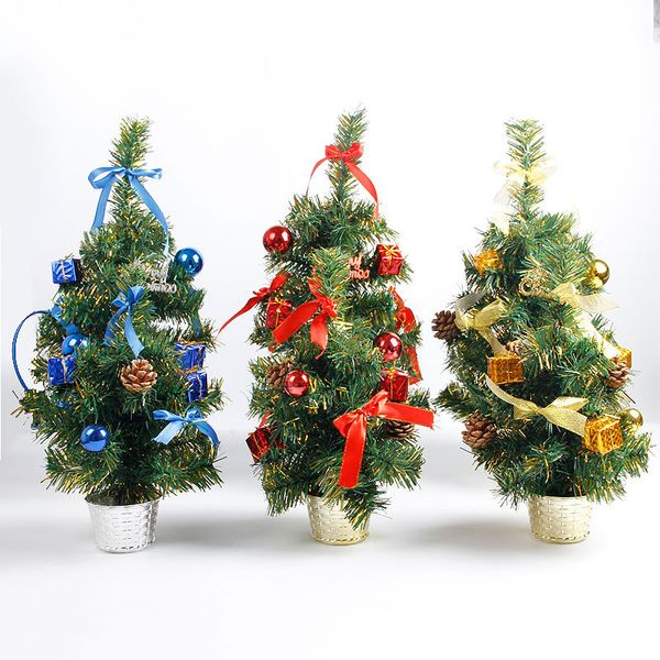 

30cm christmas trees xmas decoration placed in the deskfestival home party ornaments for new years gifts
