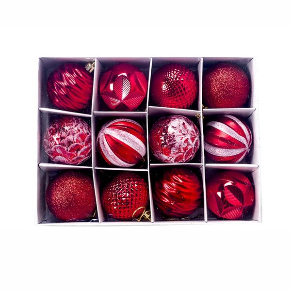 

12pcs christmas tree decor ball 55mm bauble xmas party hanging ball christmas for home decorations