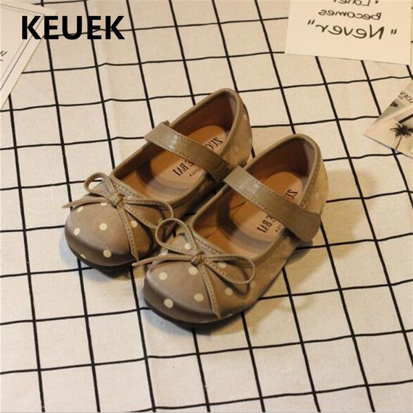 

new children shoes baby toddler flats student fashion bow princess girls leather shoes kids casual breathable 018, Black;grey