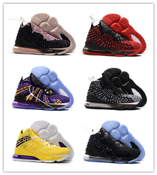 

17 purple & gold in the arena future airs mens basketball shoes knit shoeskin zoom xvi 17 lmtd jamess outdoor sports sneakers