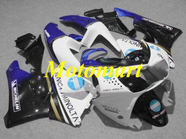 Kit carenatura moto per HONDA CBR900RR 919 98 99 CBR 900RR 1998 1999 ABS Set carenature bianco blu nero + regali HC05