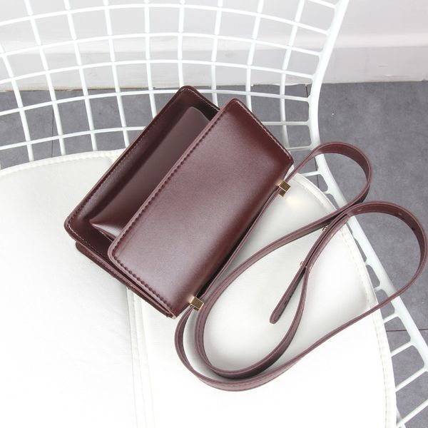 

new female bag vintage small square bag pu leather messenger