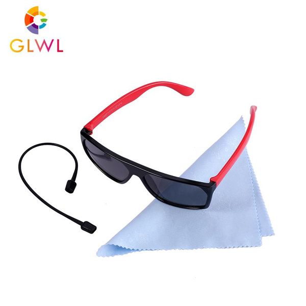 

glwl square kids sunglasses polarized children flexible eyewear frame 2020 sun glasses boys girls polarizing baby glasses retro zhxdm, Blue