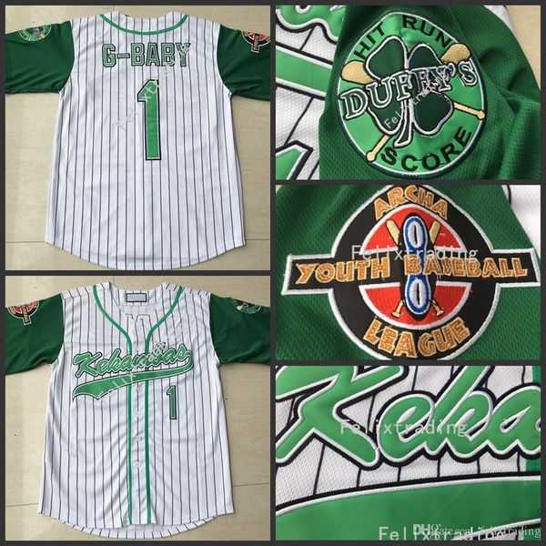 

Jarius G-Baby Evans 1 Kekambas Baseball Jersey Includes Patch Stitched Sewn-Green Hardball Includes ARCHA Patch Embroidery Jerseys